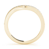 14K Yellow Gold 1/5 ct Diamond Wedding Band