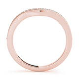 14K Rose Gold 0.22ctw Diamond Wedding Band