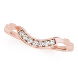 18K Rose Gold 7-Diamond Wedding Band
