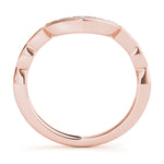 18K Rose Gold 7-Diamond Wedding Band