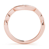 18K Rose Gold 7-Diamond Wedding Band