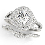 Round Diamond Halo Engagement Ring
