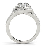 Round Diamond Halo Engagement Ring