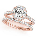 14K Rose Gold 1.33ctw Round Diamond Engagement Ring