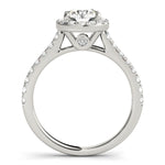 Round Diamond Halo Engagement Ring