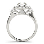 Round Diamond Halo Engagement Ring