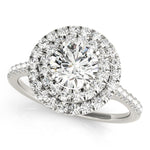 Round Diamond Halo Engagement Ring