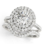 Round Diamond Halo Engagement Ring