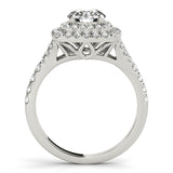 Round Diamond Halo Engagement Ring