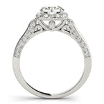 Round Diamond Halo Engagement Ring