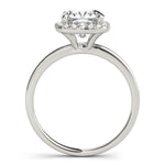 Cushion Diamond Halo Engagement Ring