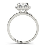 Cushion Diamond Halo Engagement Ring