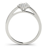 Oval Diamond Halo Engagement Ring