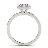 Round Diamond Halo Engagement Ring