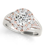 18K Rose Gold 1.5 ctw Round Diamond Engagement Ring