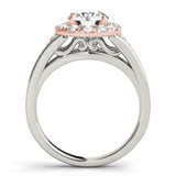 18K Rose Gold 1.5 ctw Round Diamond Engagement Ring