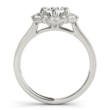 Round Diamond Halo Engagement Ring