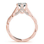 14K Rose Gold 1 CT Diamond Engagement Ring