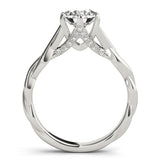 1 CT Round Diamond Solitaire Engagement Ring