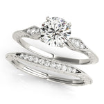 Vintage 0.5 CT Round Diamond Engagement Ring