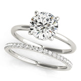 1 CT Round Diamond Engagement Ring