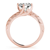 14K Rose Gold 1 CT Diamond Engagement Ring