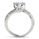 1.0 CT Round Diamond Solitaire Engagement Ring