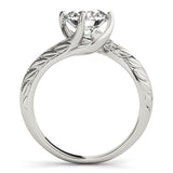 1.0 CT Round Diamond Solitaire Engagement Ring