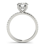 Round Diamond Halo Engagement Ring