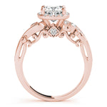18K Rose Gold Cushion Diamond Engagement Ring 1.25ctw