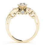 14K Yellow Gold Marquise Diamond Engagement Ring