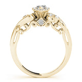14K Yellow Gold Marquise Diamond Engagement Ring