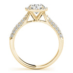 14K Yellow Gold 1.33ctw Round Diamond Engagement Ring