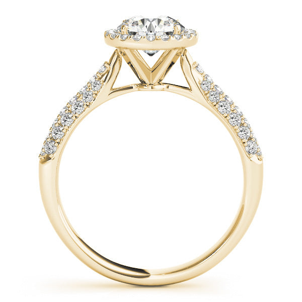 14K Yellow Gold 1.33ctw Round Diamond Engagement Ring