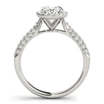 Oval Diamond Halo Engagement Ring