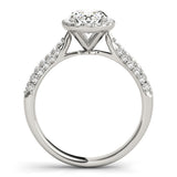 Oval Diamond Halo Engagement Ring