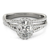 Diamond Halo Engagement Ring