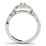 Round Diamond Halo Engagement Ring