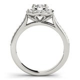 Premium Round Diamond Halo Engagement Ring