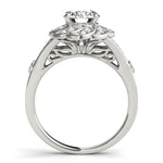 Round Diamond Halo Engagement Ring