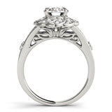 Round Diamond Halo Engagement Ring