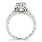 Brilliant Round Diamond Halo Engagement Ring