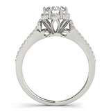Brilliant Round Diamond Halo Engagement Ring
