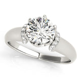 Vintage 0.5CT Round Diamond Engagement Ring