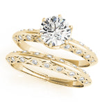 18K Yellow Gold 1 ct Diamond Vintage Engagement Ring