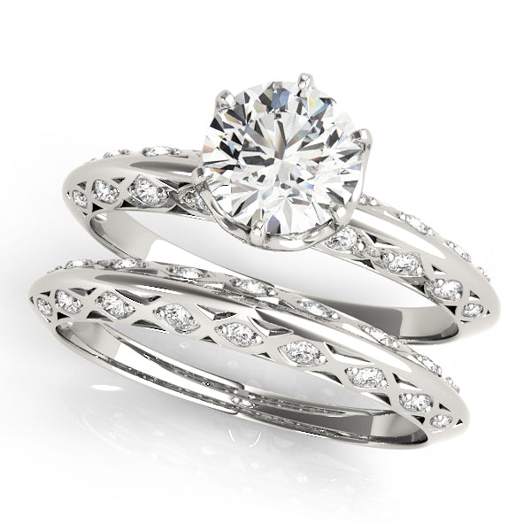 Vintage 1.0 CT Round Diamond Engagement Ring