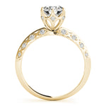 18K Yellow Gold 1 ct Diamond Vintage Engagement Ring