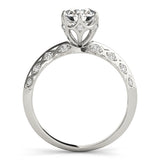 Vintage 1.0 CT Round Diamond Engagement Ring