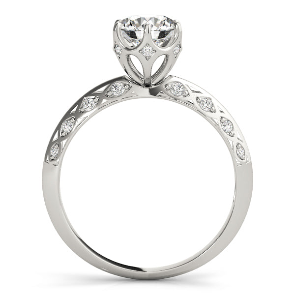 Vintage 1.0 CT Round Diamond Engagement Ring