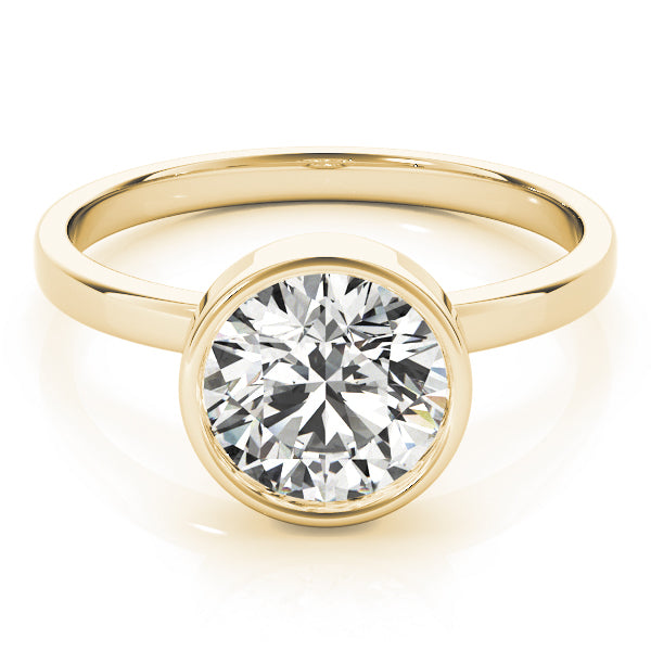 14K Yellow Gold 1 CT Diamond Engagement Ring